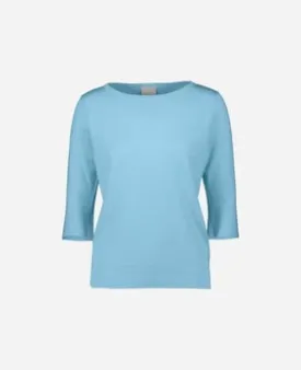 Allude Boatneck Sweater in Pink
