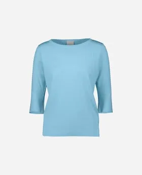 Allude Boatneck Sweater in Pink