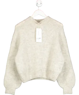 American Vintage Super Soft Grey Melange East Italian Yarn Jumper UK M