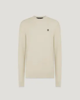 Drift crewneck jumper - Stone Beige