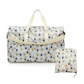 HAPI TAS Miffy Foldable Duffle Bag 38L, Grey Many