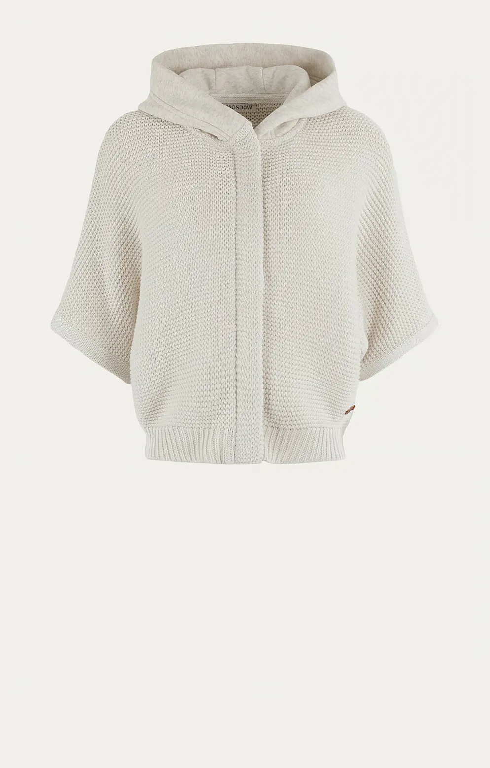 Hooded Short Sleeve Jacket - Ivory