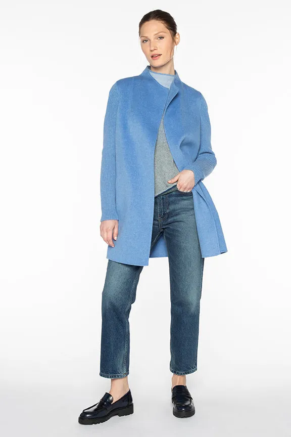 Kinross Rib Sleeve Coat, Seal