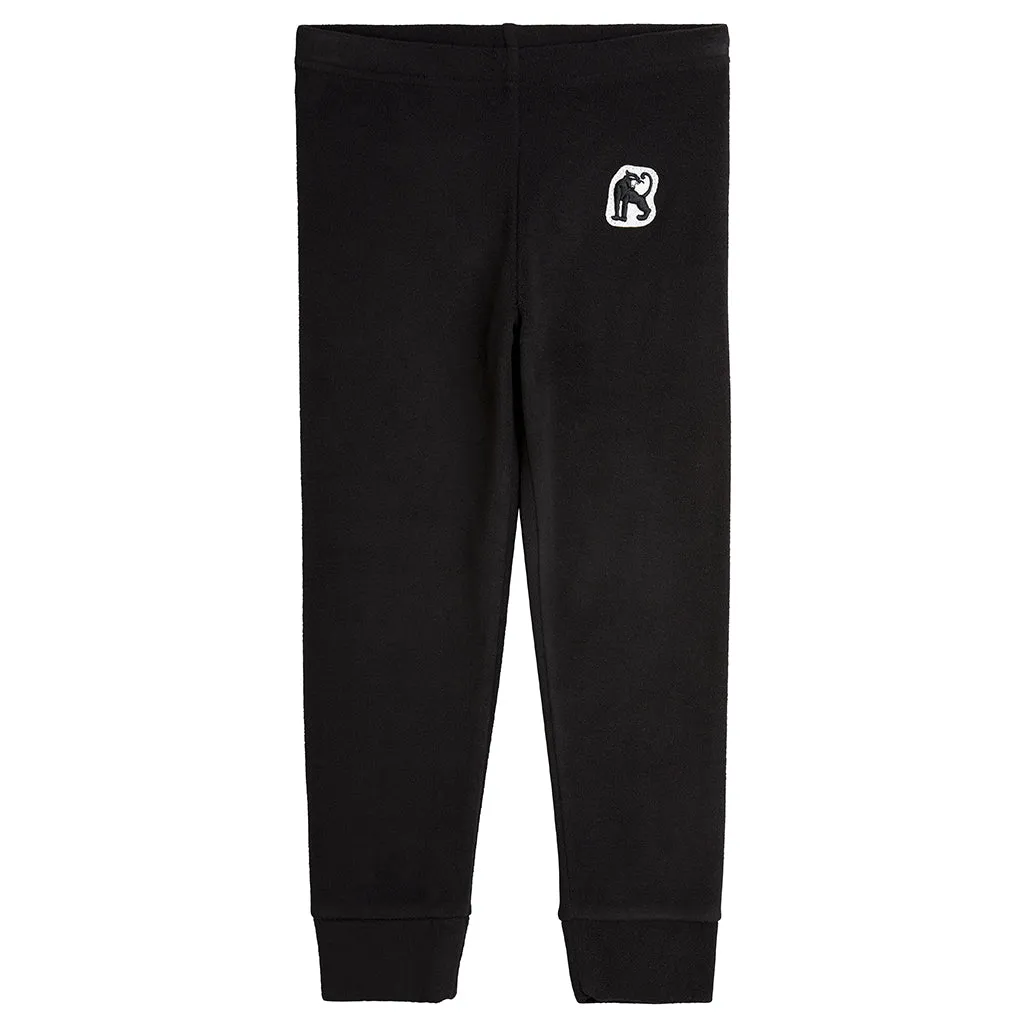Mini Rodini Child Microfleece Pants Black