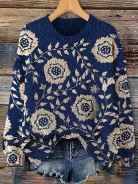 Scarlett | Elegant Floral Jumper