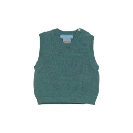 Serendipity Baby Alpaca Vest - Dusty Teal