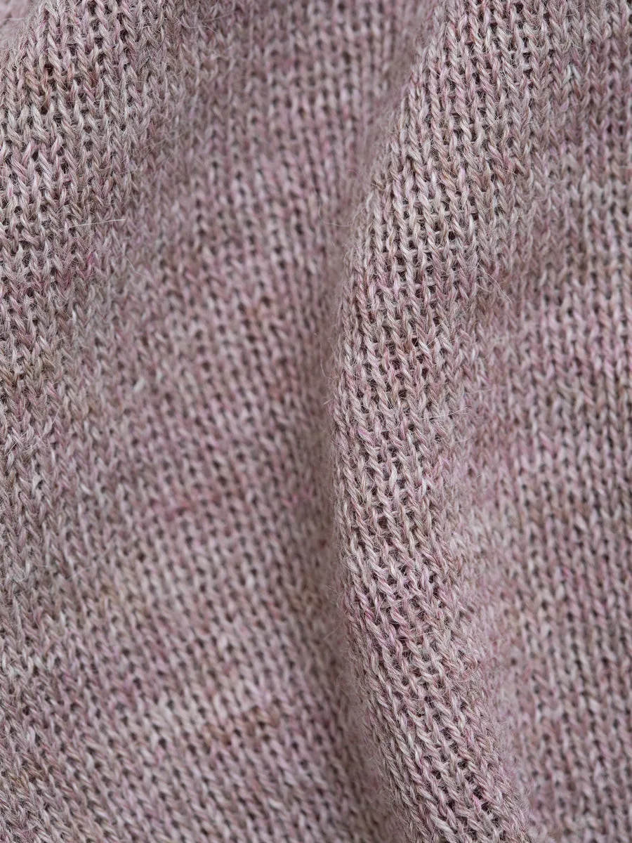Serendipity Baby Alpaca Vest - Light Heather Pink