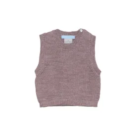 Serendipity Baby Alpaca Vest - Light Heather Pink