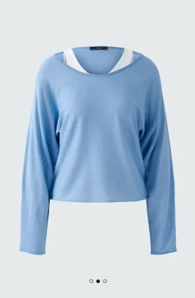 Sweater with Vest - Blue