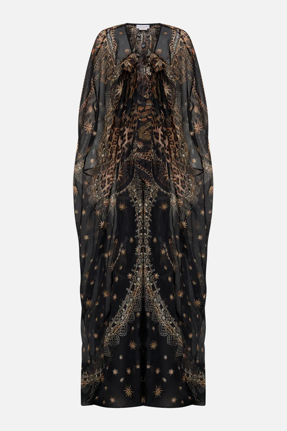 TIE FRONT GATHERED LAYER MASKED AT MOONLIGHT